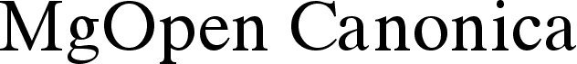 MgOpen Canonica