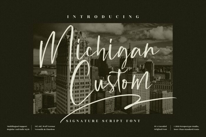 Michigan Custom Schriftart