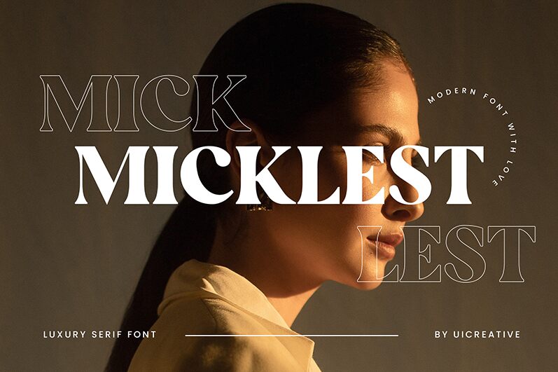 MICKLEST Druh písma