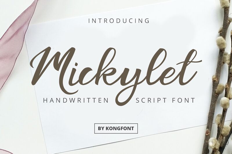 Mickylet Schriftart