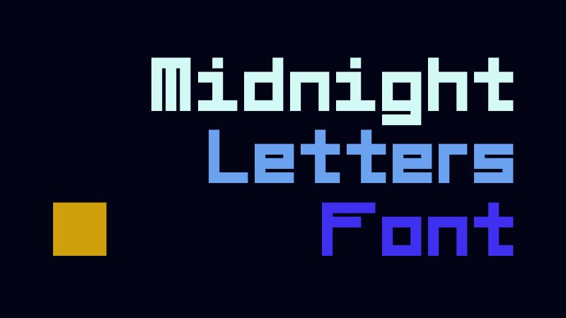 Midnight Letters Шрифт