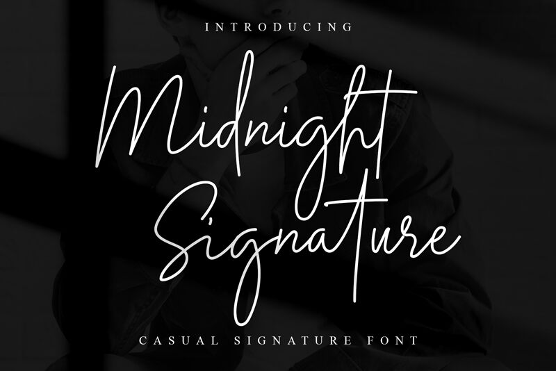 Midnight Signature Font