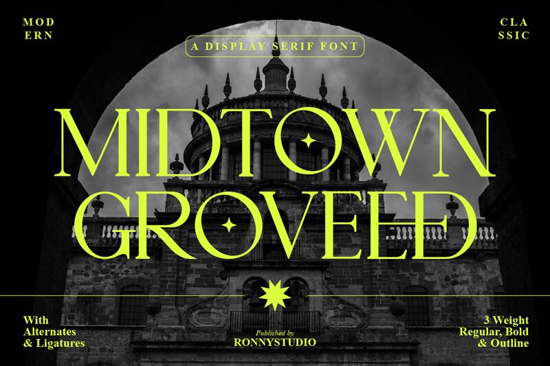 Midtown Groveed Carattere