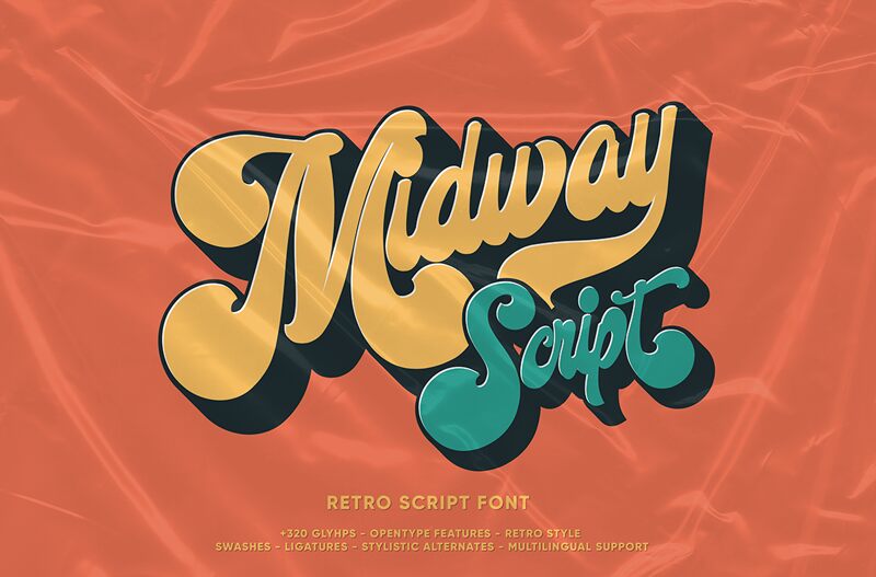 Midway Retro Schriftart