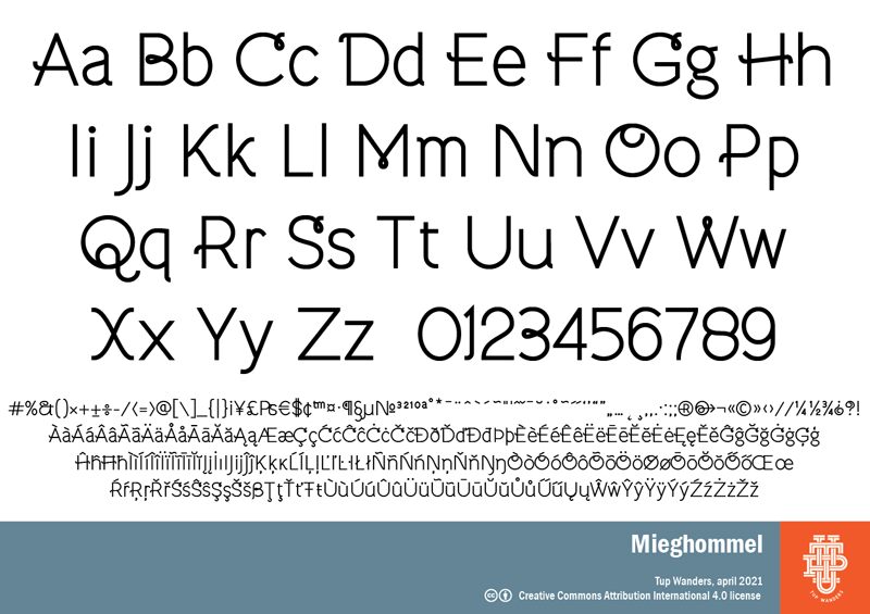 Mieghommel Schriftart
