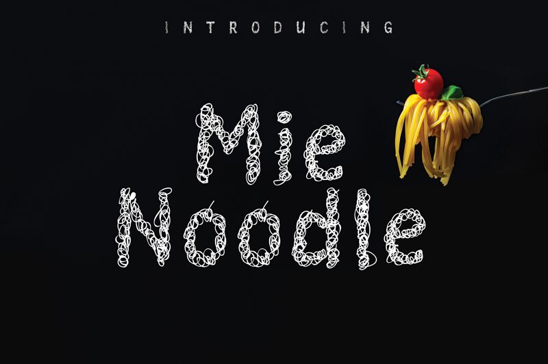 Mie Noodle Schriftart