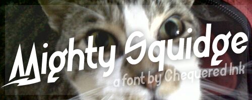 Mighty Squidge الخط