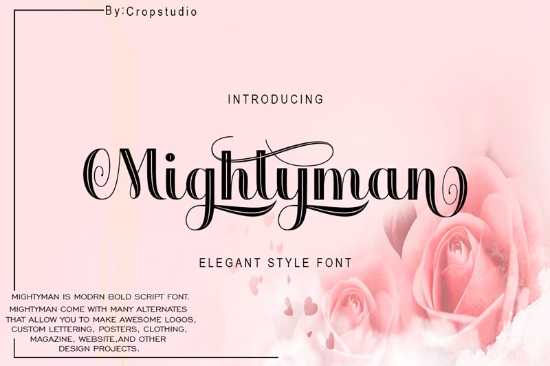 Mightyman Schriftart