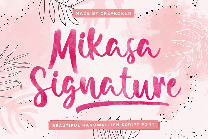 Mikasa Signature Czcionka