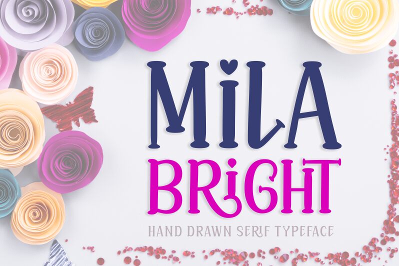 Mila Bright Schriftart