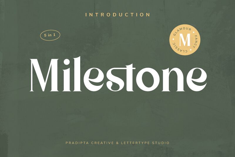 Milestone Schriftart