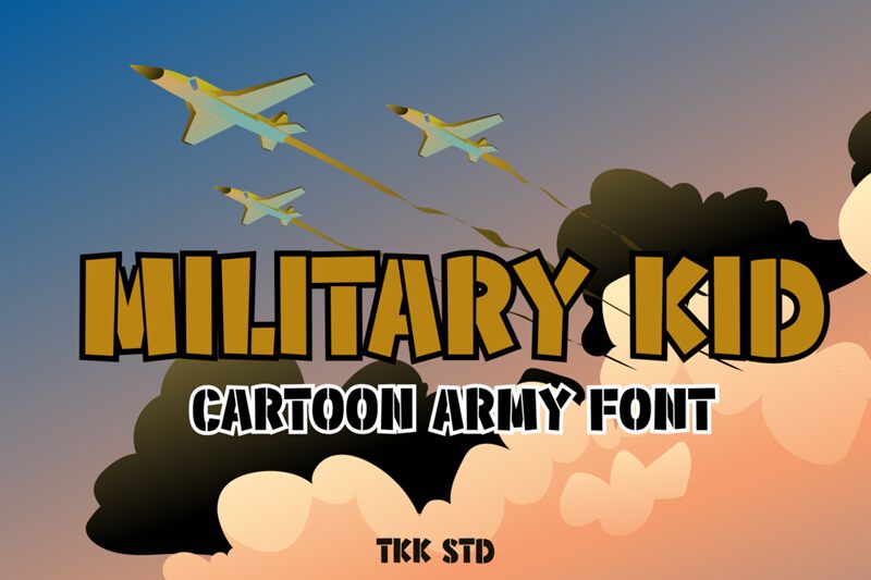 Military Kid Schriftart