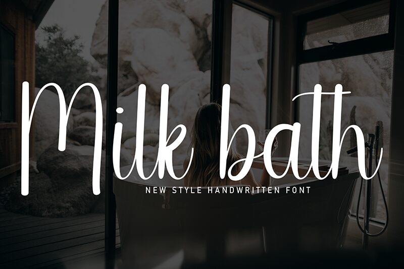 Milk Bath 字体