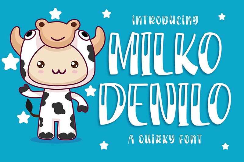 Milko Denilo Schriftart