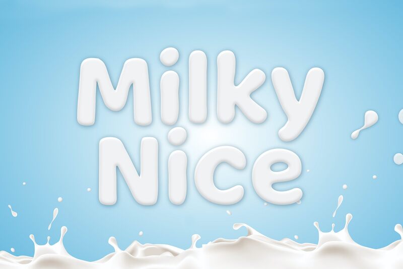 Milky Nice Schriftart
