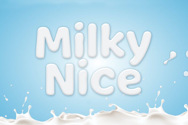 Milky Nice font