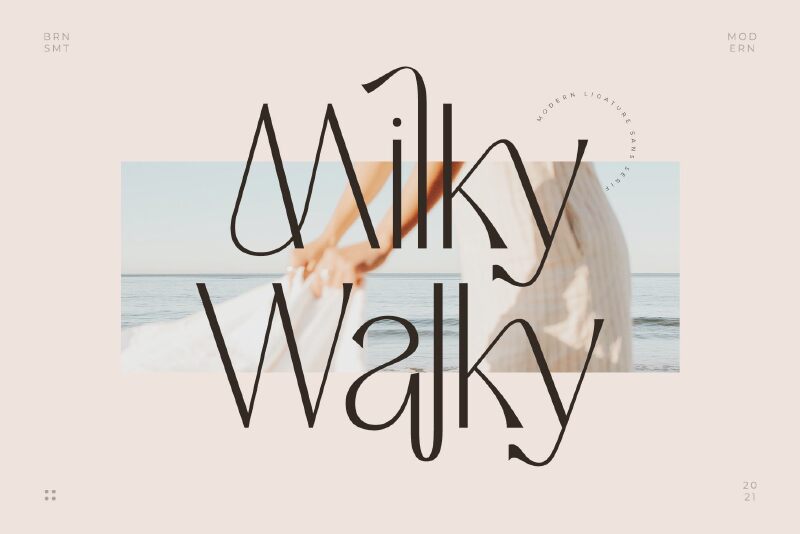Milky Walky Schriftart
