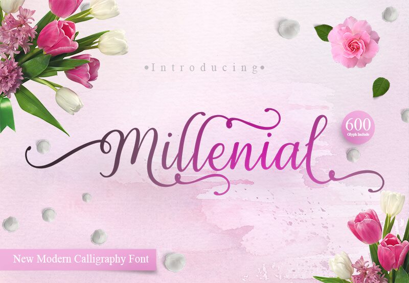 Millenial Script フォント