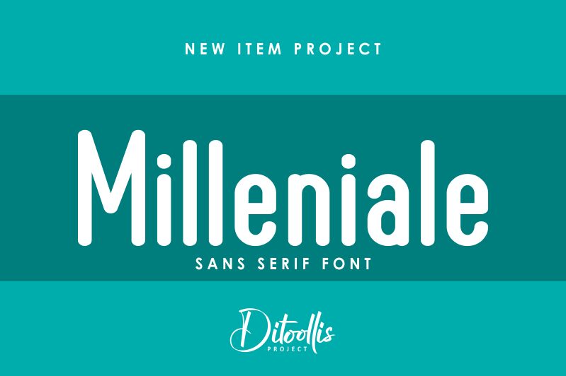 Milleniale Schriftart