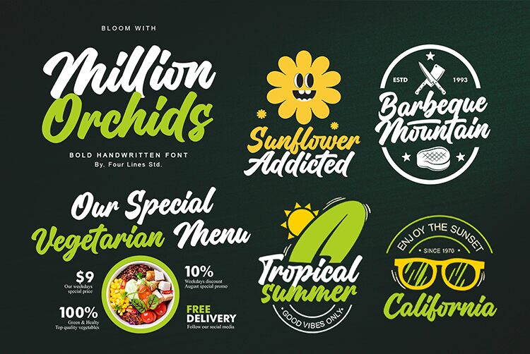 Million Orcids Schriftart