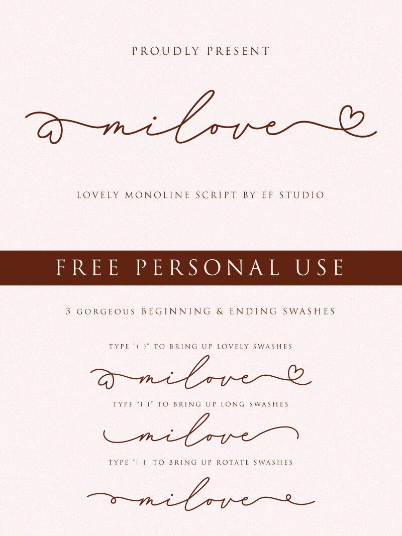 milove Schriftart