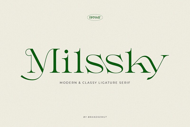Milssky Schriftart