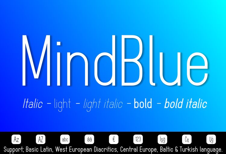 MindBlue Bold Italic font | Fonts2u.com