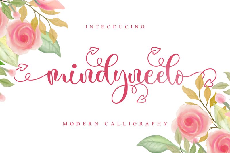 Mindyneelo Schriftart