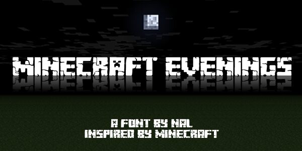 Minecraft Evenings Czcionka