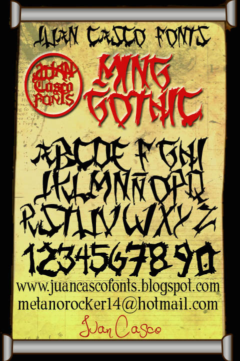 Ming Gothic الخط