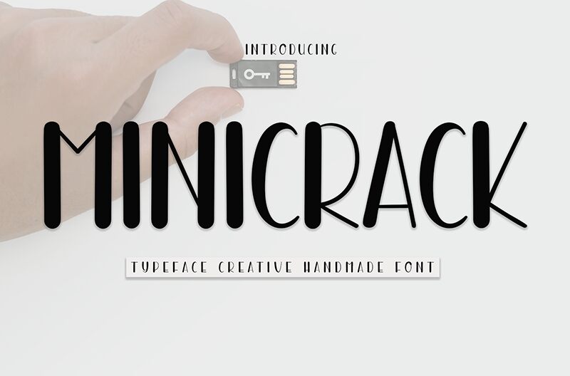 Minicrack Schriftart