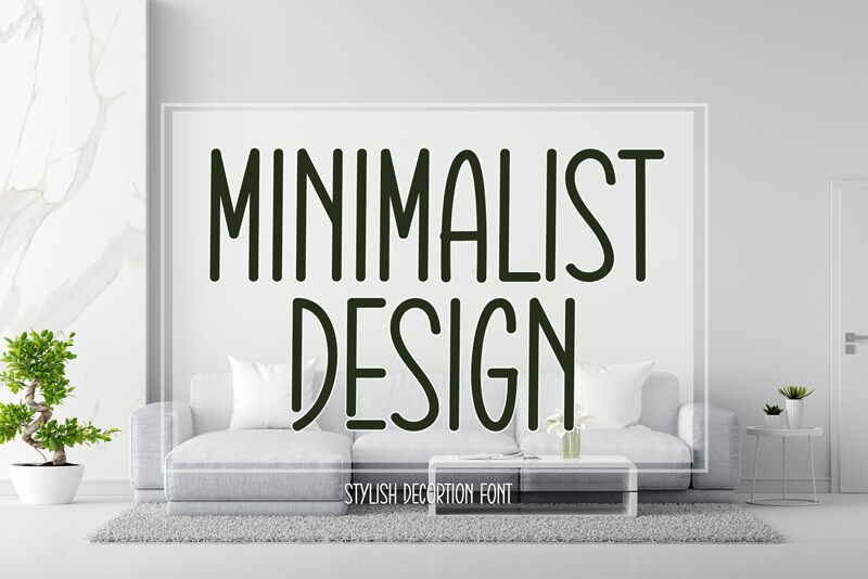 Minimalist Design Шрифт