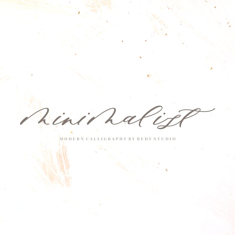 Minimalist Script Schriftart
