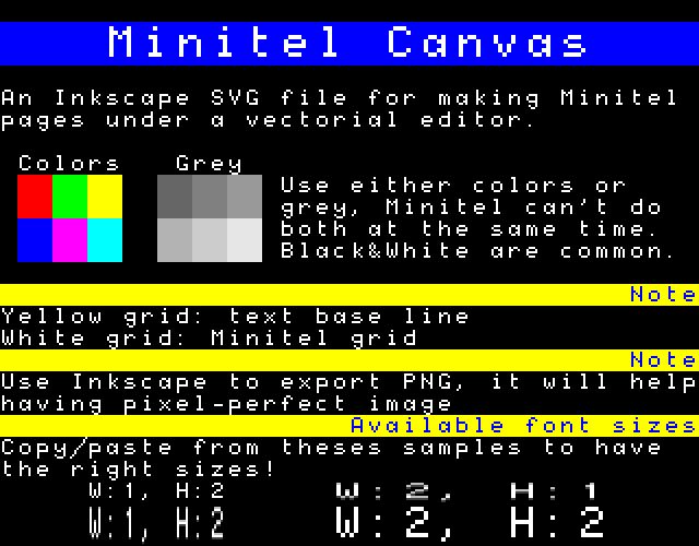 Minitel Czcionka