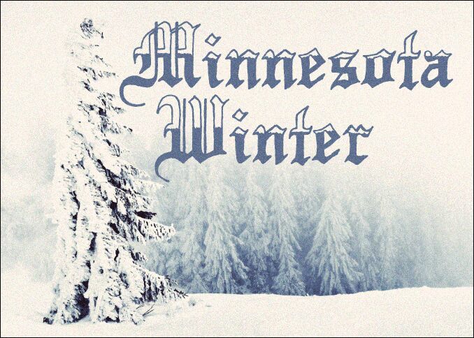 Minnesota Winter Schriftart
