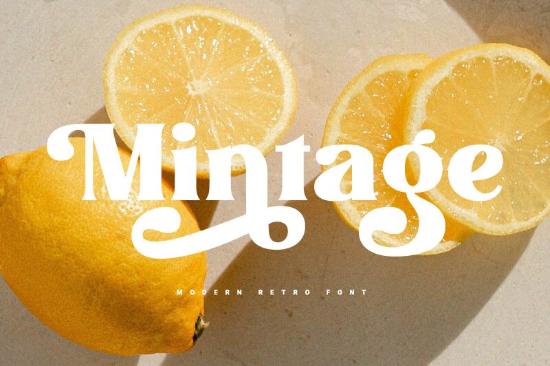 Mintage Schriftart