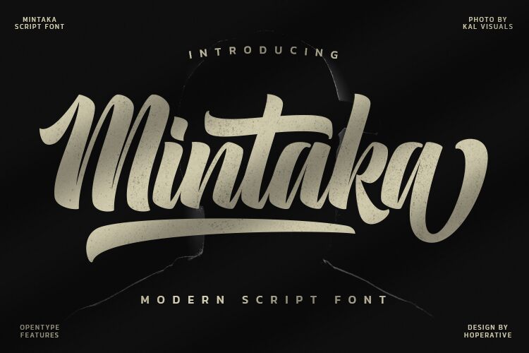 Mintaka Schriftart