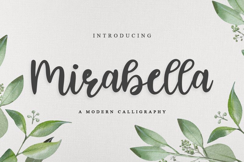 Mirabella Schriftart