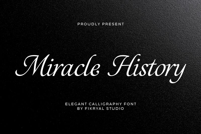 Miracle History — Prezentace písma