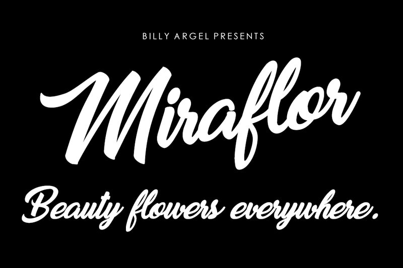 Miraflor Schriftart