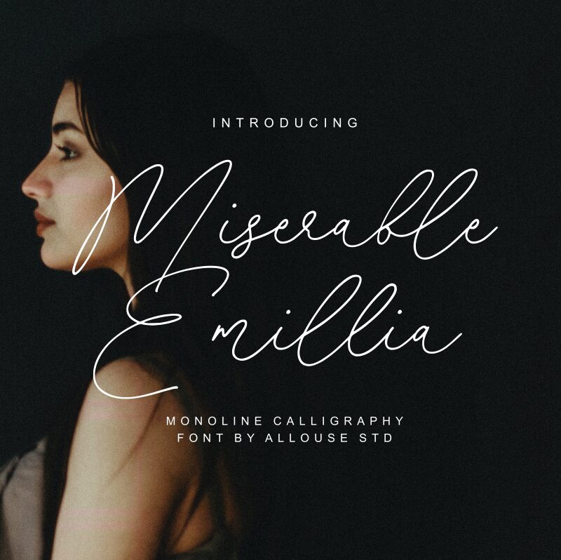 Miserable Emillia Schriftart