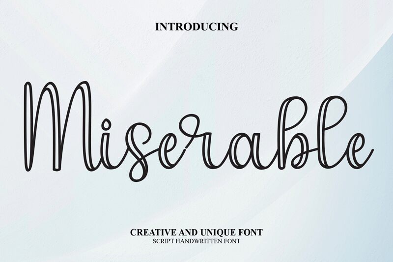 miserable-font-fonts2u