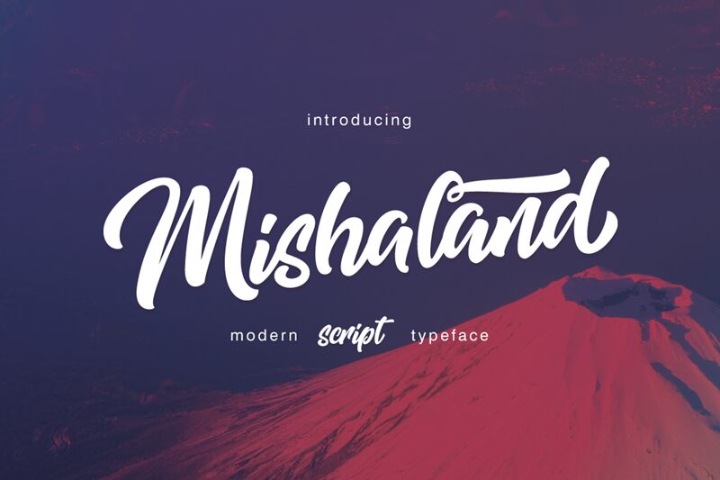 Mishaland Schriftart