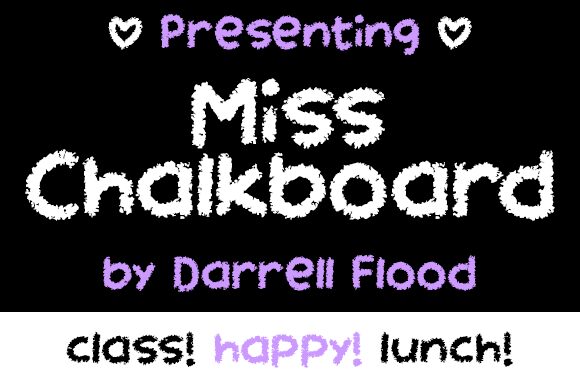 Miss Chalkboard Fuente