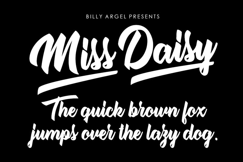 Miss Daisy Schriftart
