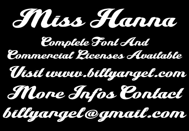 Miss Hanna Schriftart