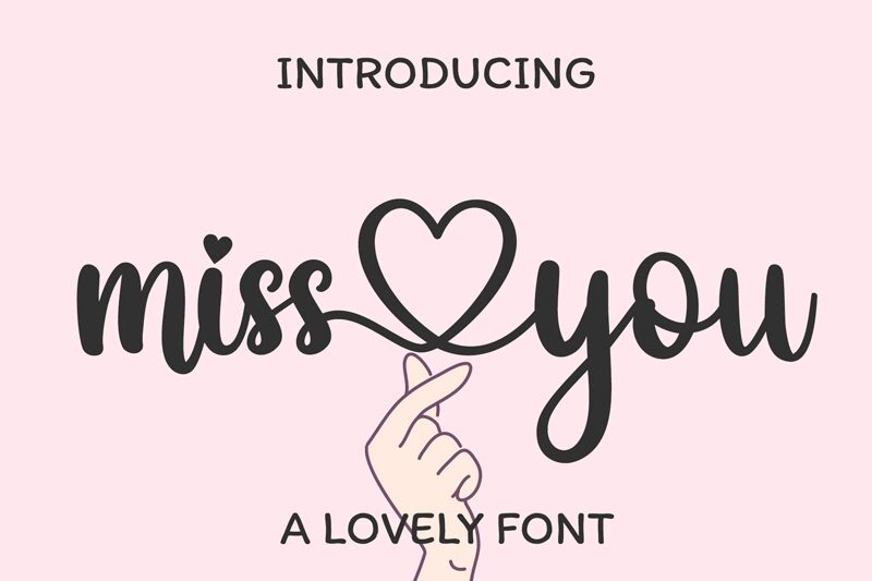 miss you Font
