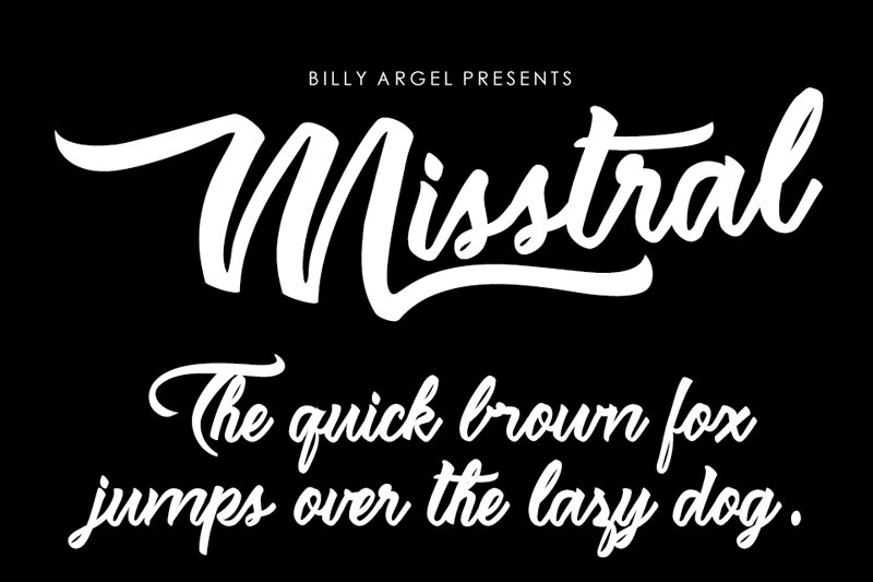 Misstral Schriftart
