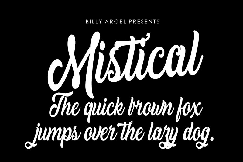 Mistical Schriftart