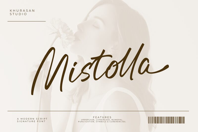 Mistolla — Prezentácia písma